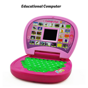 Pink Educational Computer Laptop - 2 in 1 Learning