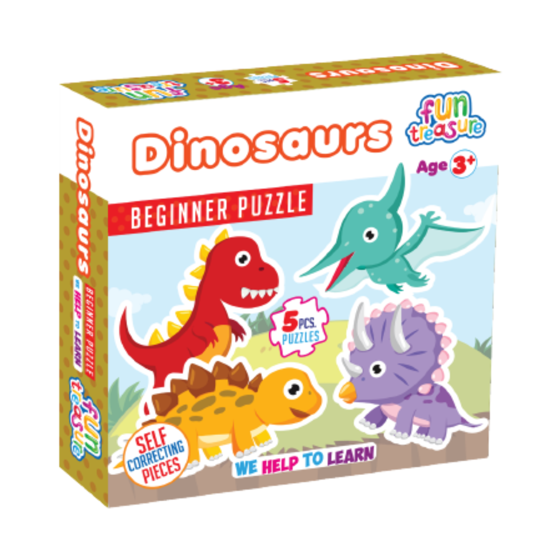 Beginner Puzzle – Colorful Educational Set, 5pcs with 4 sheets