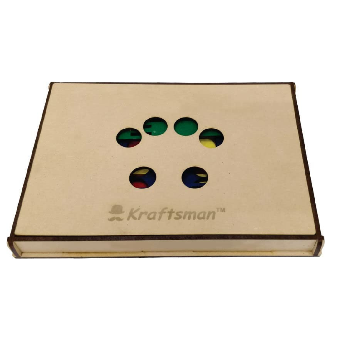 Wooden Plot-4 Connect Game - Strategy Learning