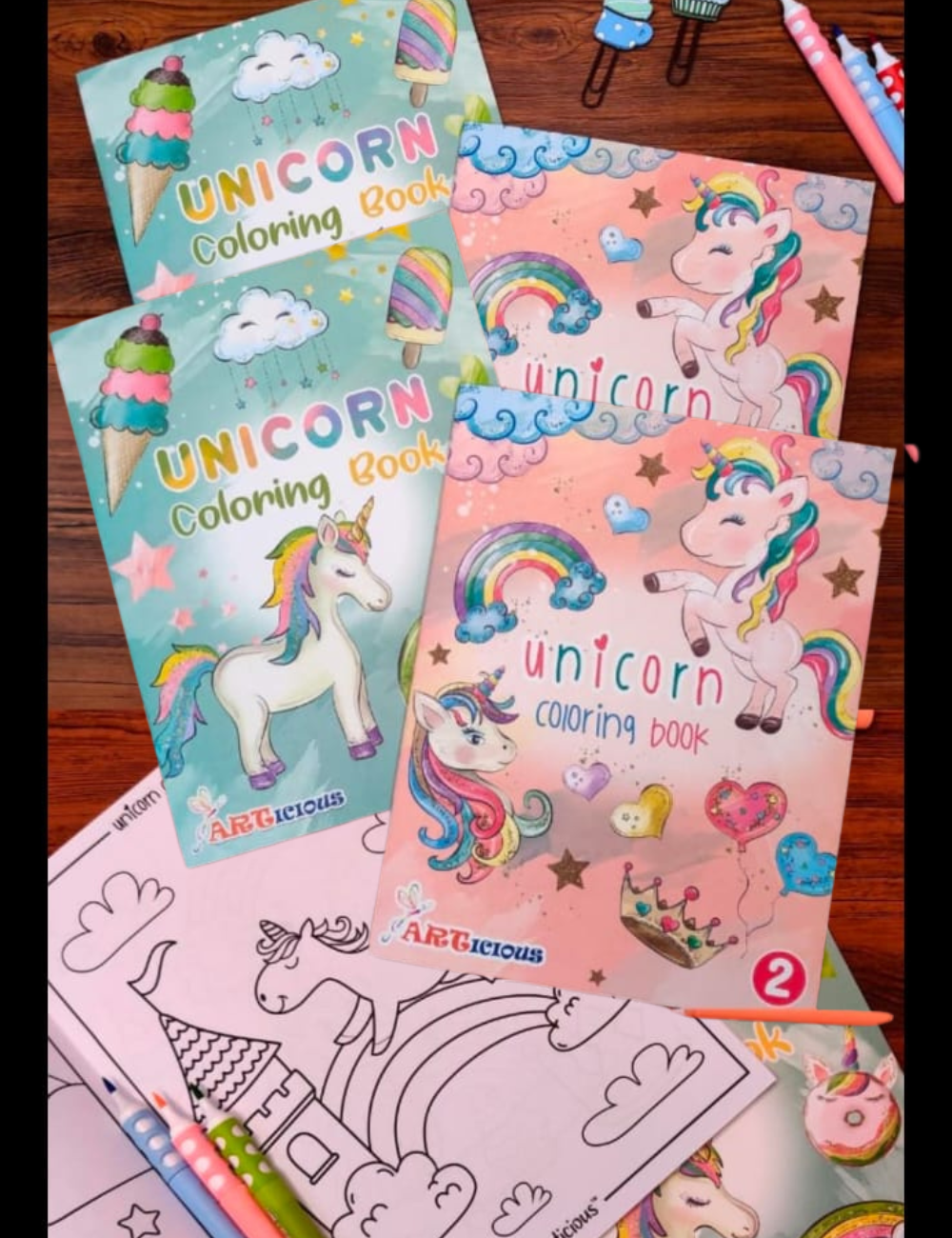 Unicorn Coloring Books