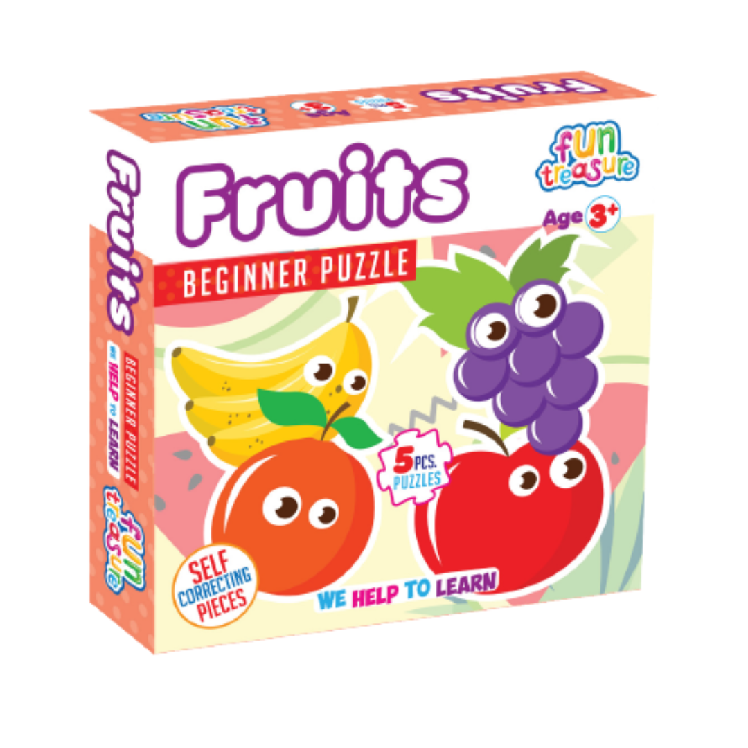 Beginner Puzzle – Colorful Educational Set, 5pcs with 4 sheets